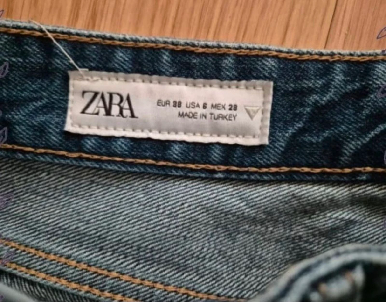 Donkere blauwe spijkerbroek Zara Maat 38 – photo 3